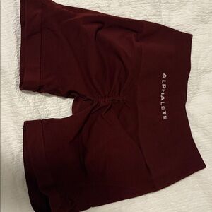 Alphalete Deep Burgundy Shorts